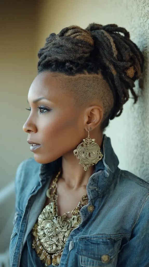 Loc Bun Mohawk