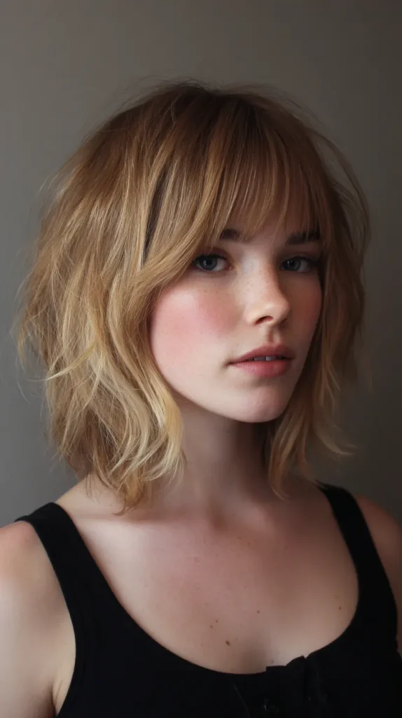 Long Choppy Bob (Lob) for Fine Hair
