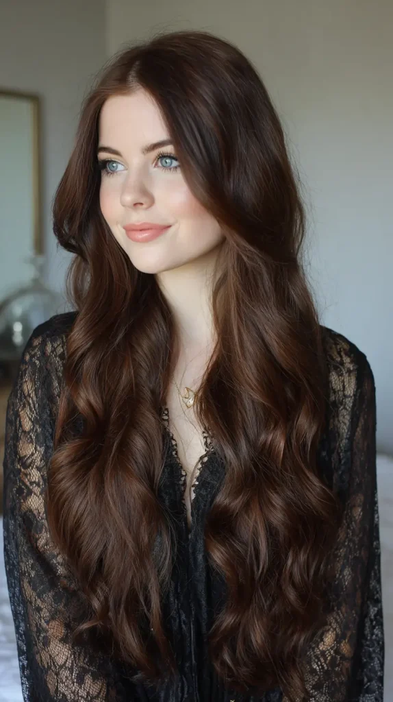 Long Glam Waves with Clip-In Extensions
