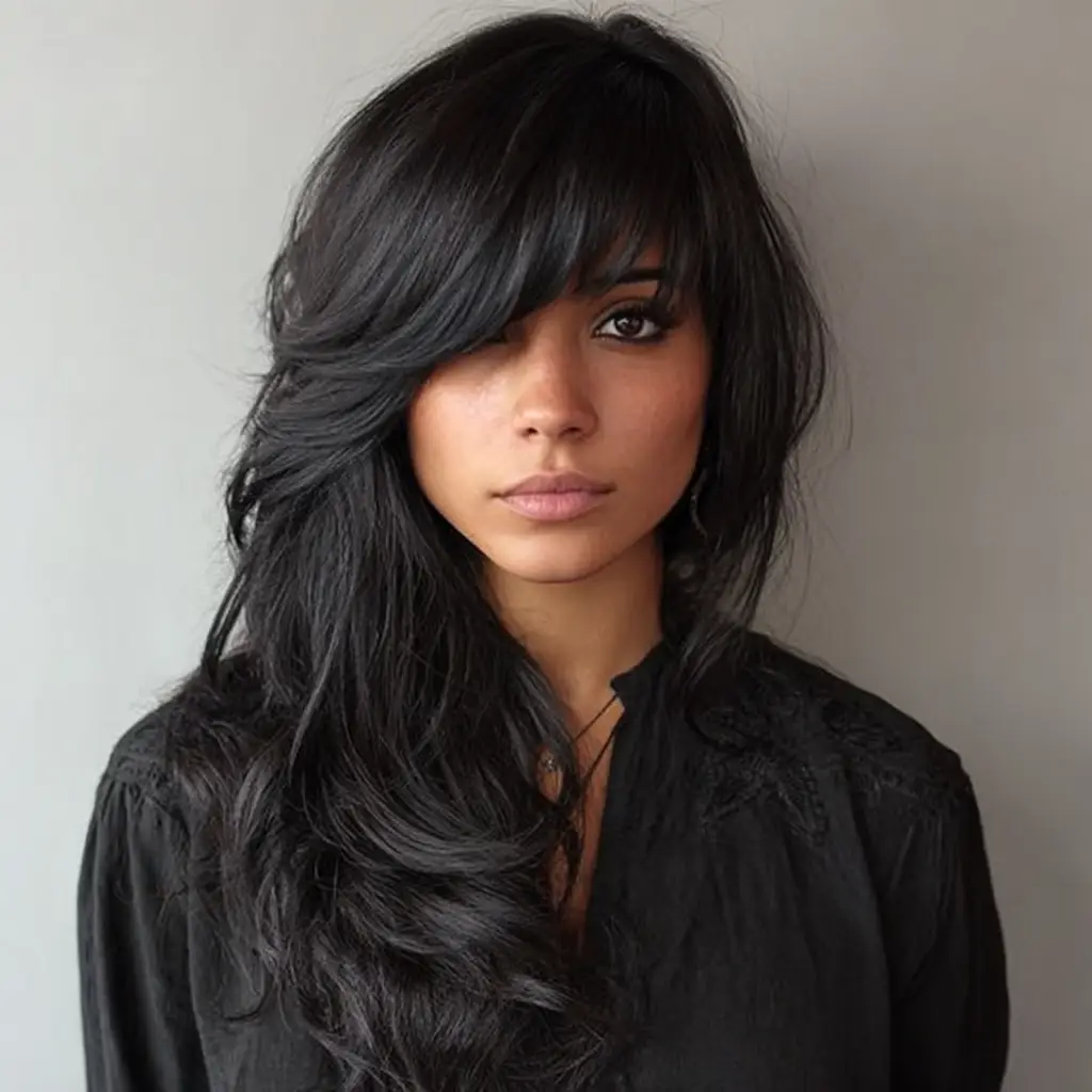Long Side Swept Bangs