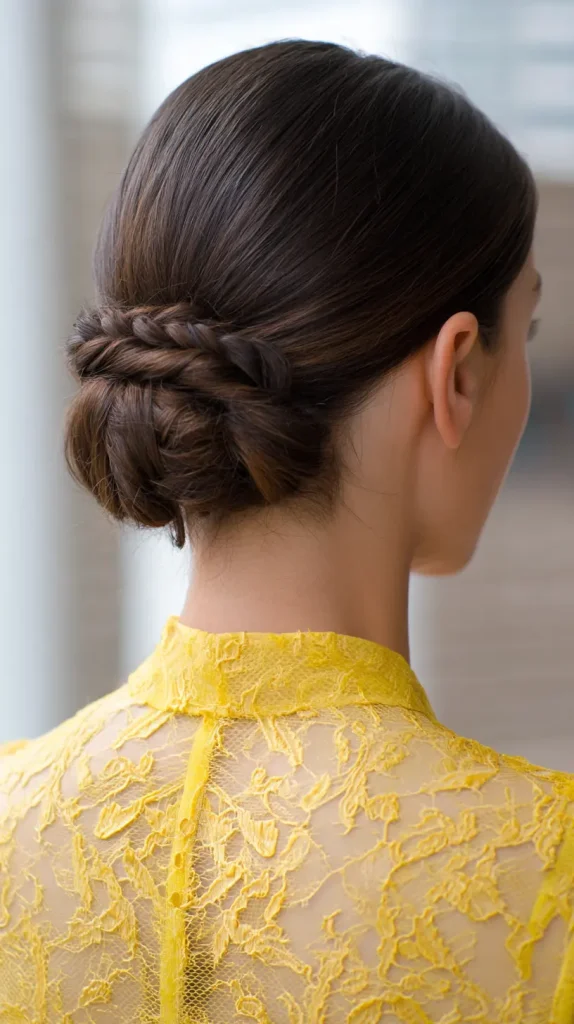 Low Braided Bun