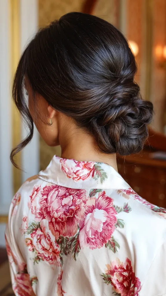  Low Bun with Bow