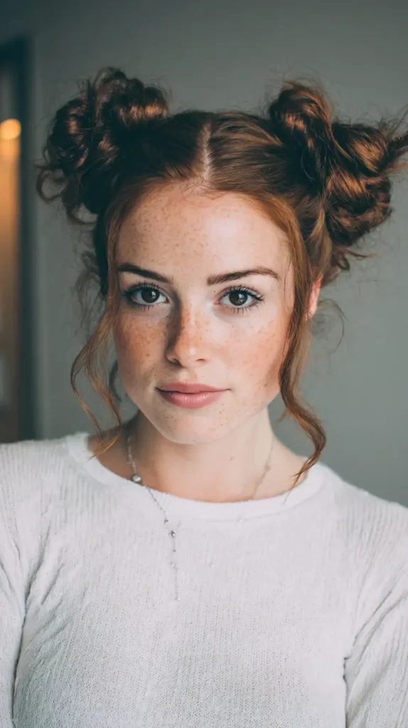Low Messy Space Bun