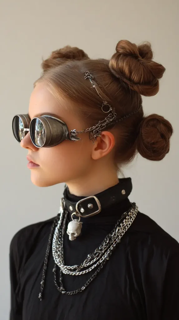 Low Space Buns with Accessories
