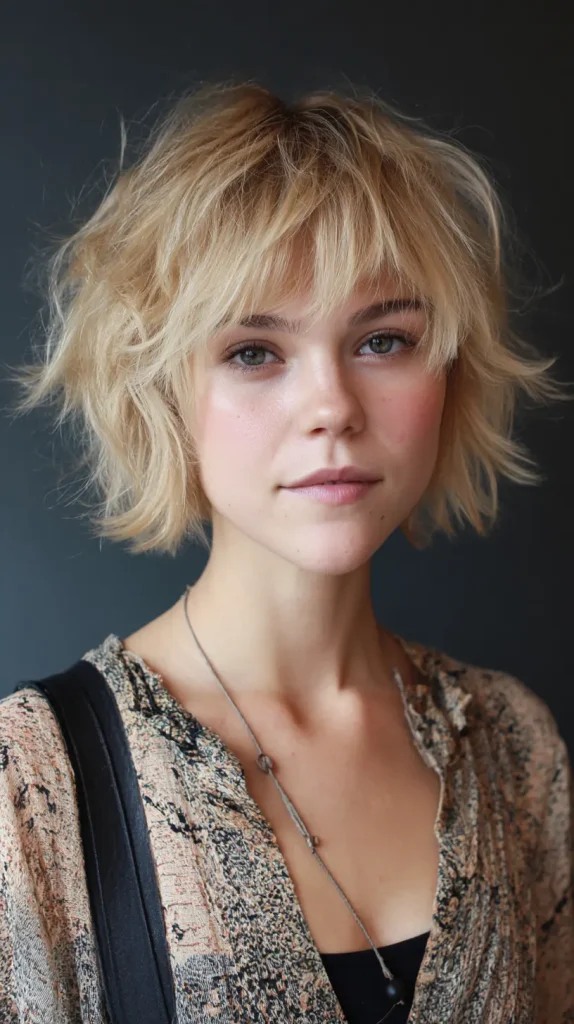 Messy Choppy Bob