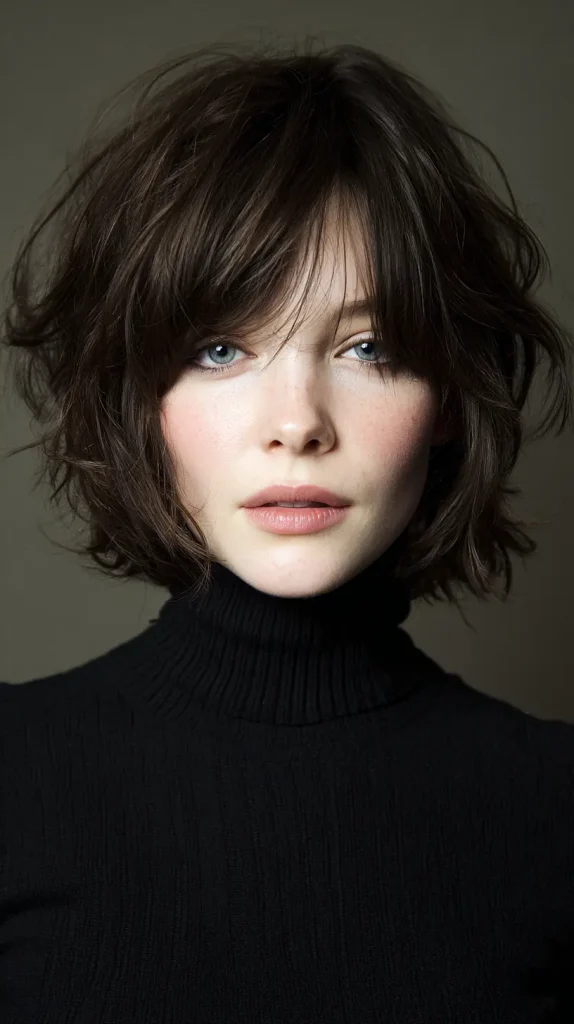 Messy Choppy Layered Bob