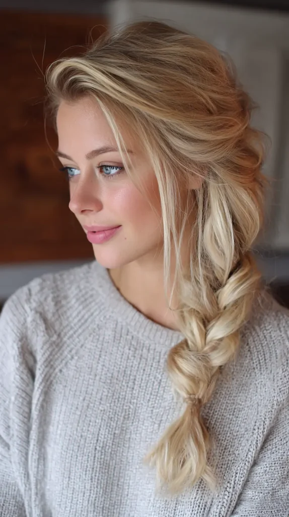  Messy Side Braid