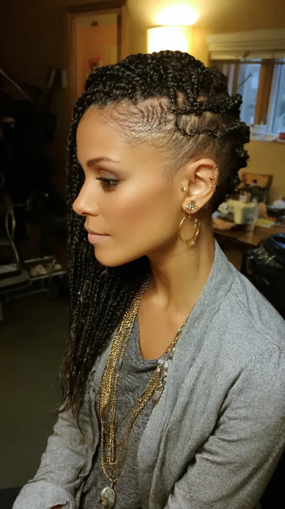  Micro Side Cornrows