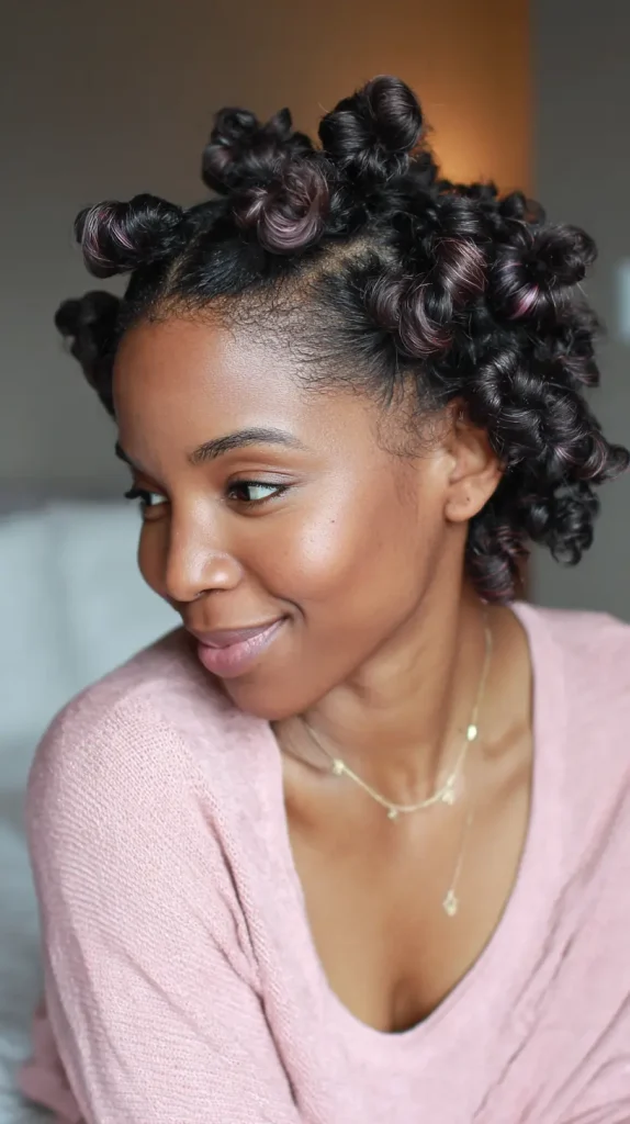 Mini Bantu Knots