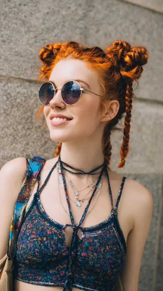 Mini Braided Space Buns