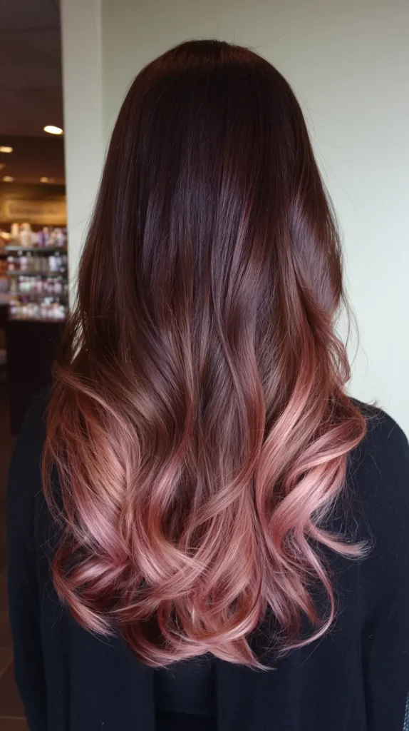  Mocha to Rose Gold Ombre