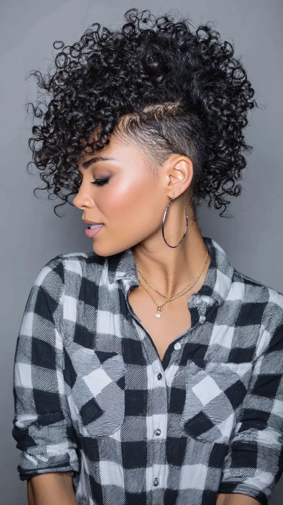 Natural Curls Mohawk