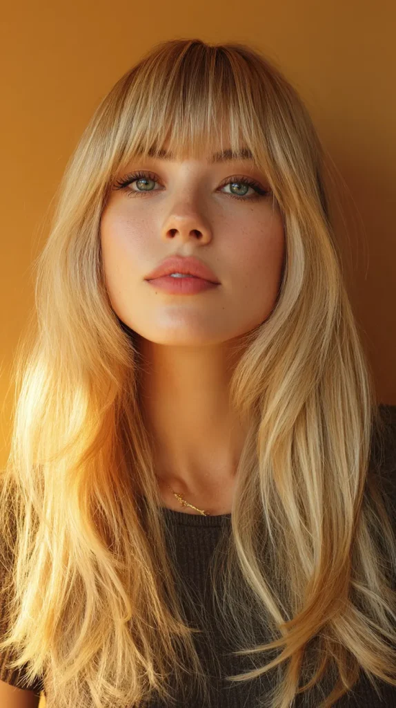Optional face-framing or fringe layers