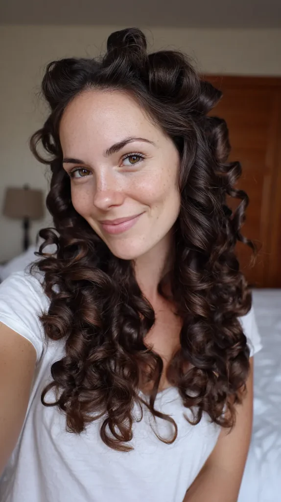 Overnight Sock Curls for Volume