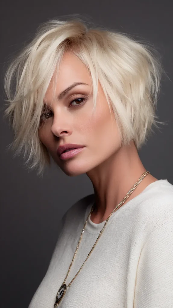 Razor Cut Choppy Bob