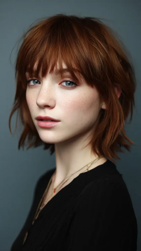 Razor-Cut Choppy Bob with Piecey Bangs