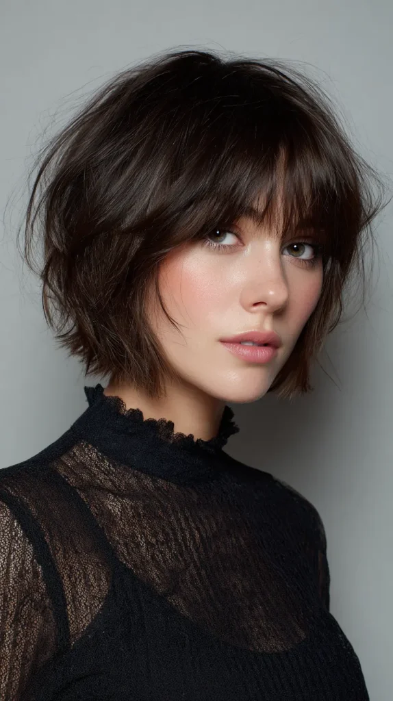 Razor-Cut Choppy Layered Bob