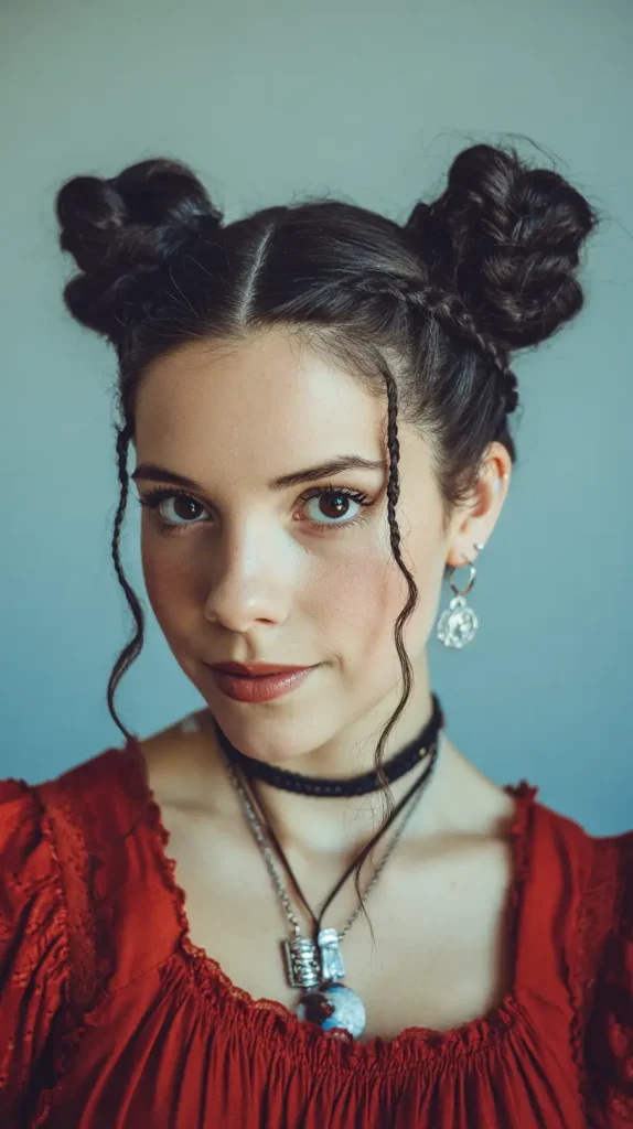 Rope Braided Space Buns