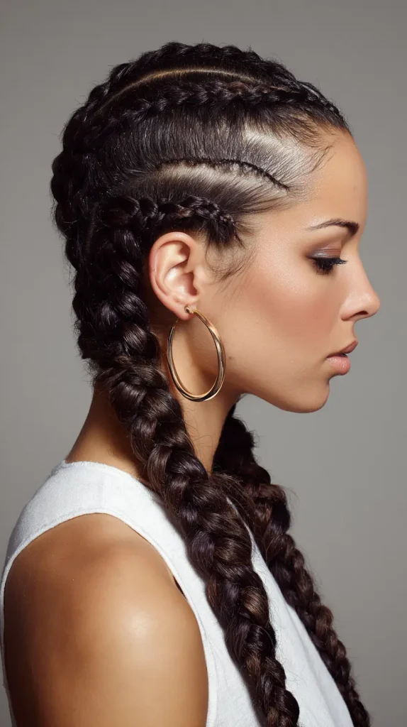 Section the Hair for Cornrows