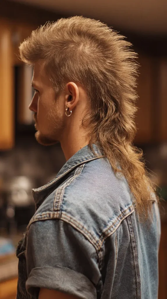 Short Burst Fade Mullet