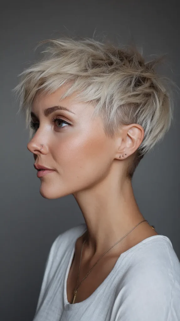 Short Choppy Cut with Undercut
