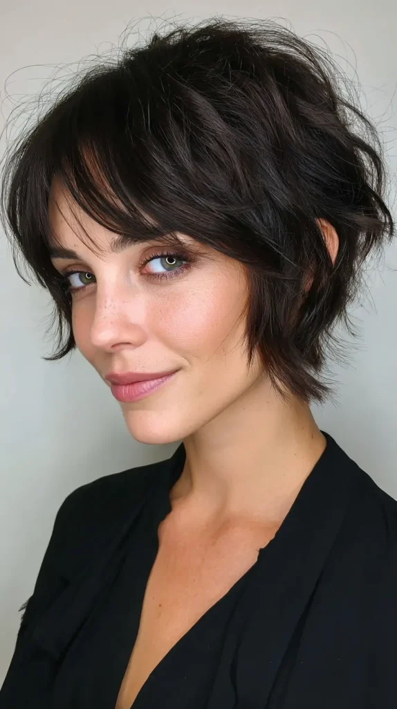 Short Hair with Side Bangs