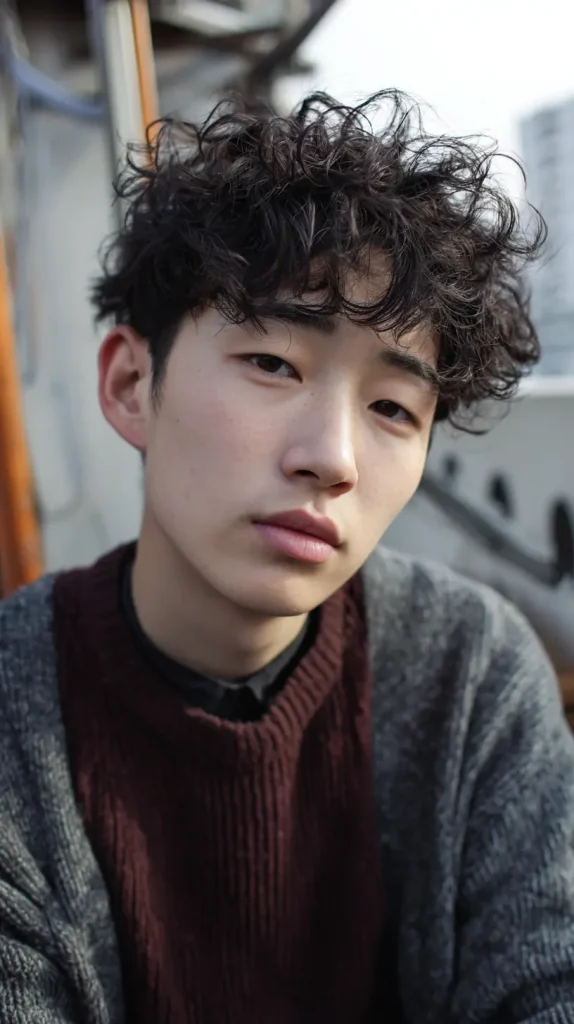 Short Korean Perm Men