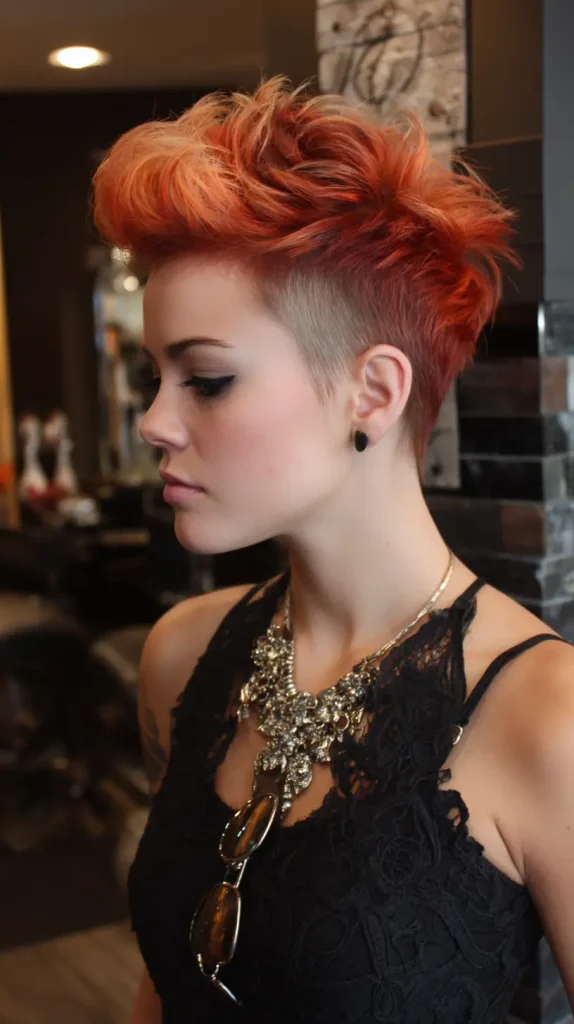 Short Mohawk with Color