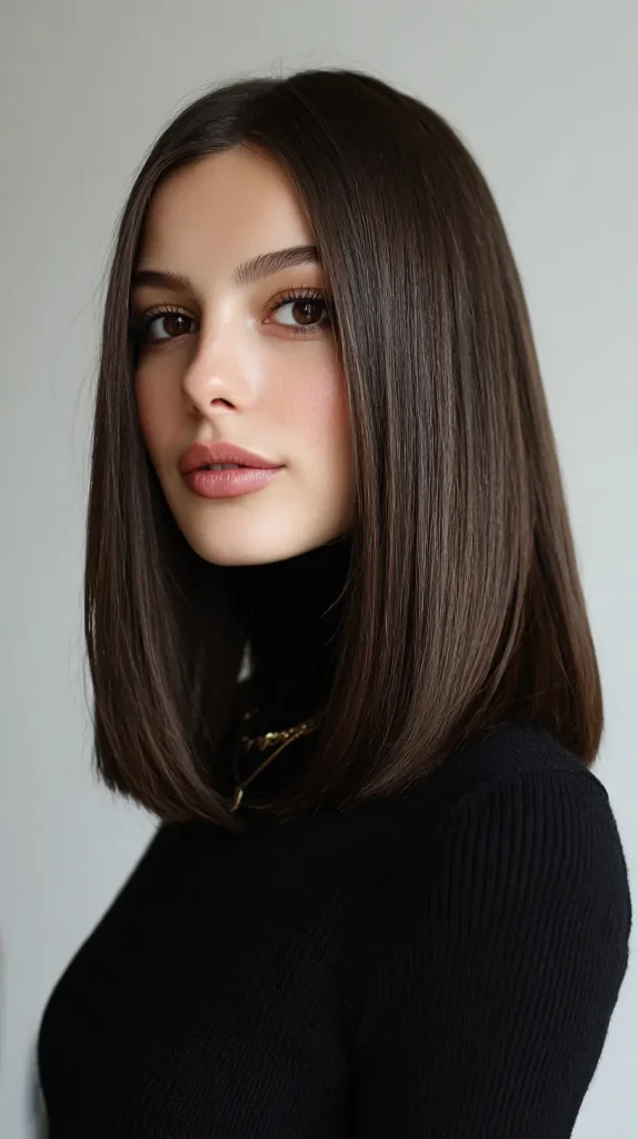 Shoulder-Length Blunt Cut