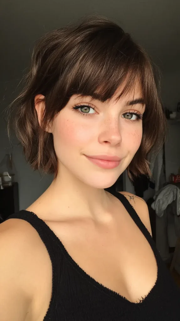 Side Bangs Short Hair