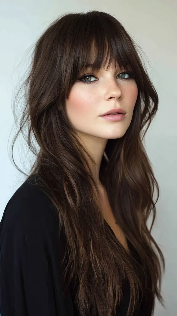 Side Bangs with Long Hair