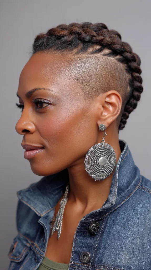 Side Cornrows with Undercut