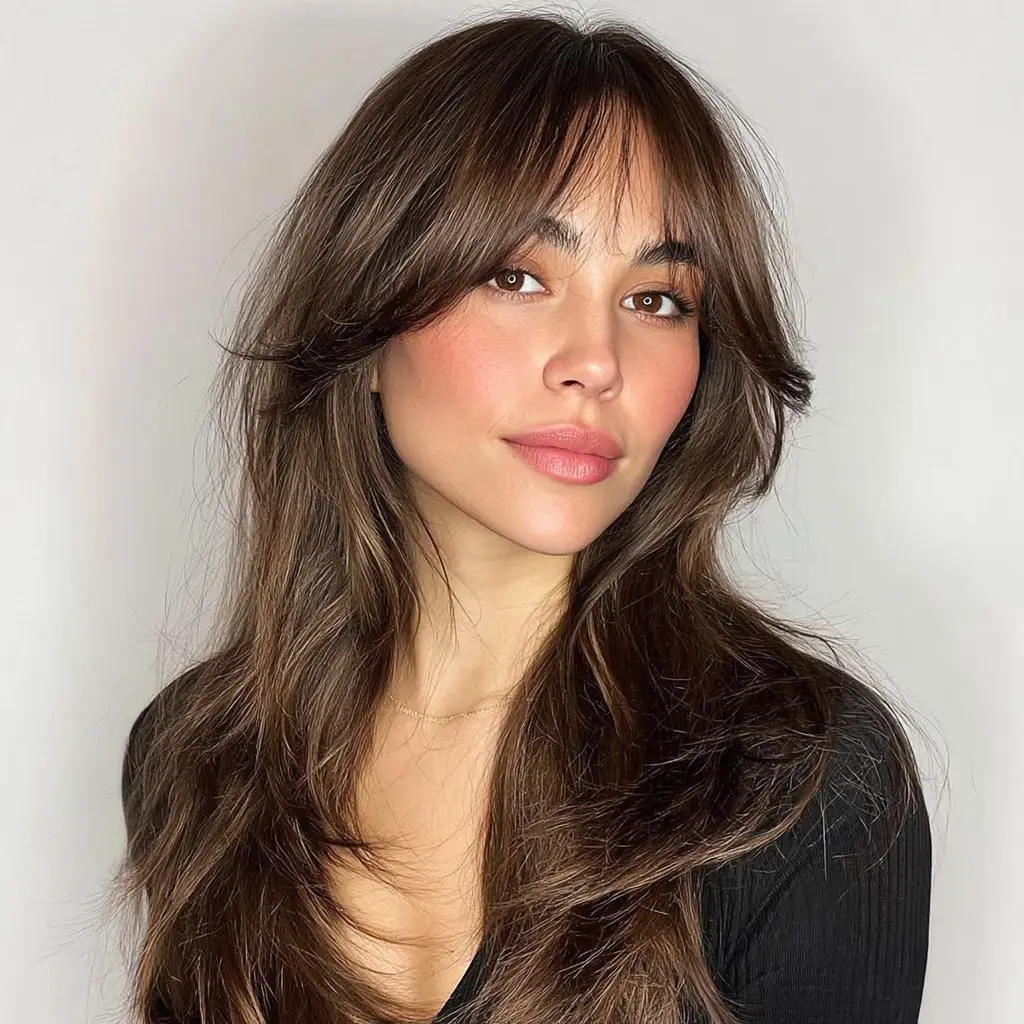 Side Swept Curtain Bangs