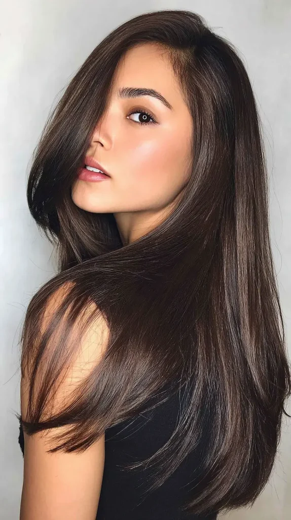 Side-Swept Hair