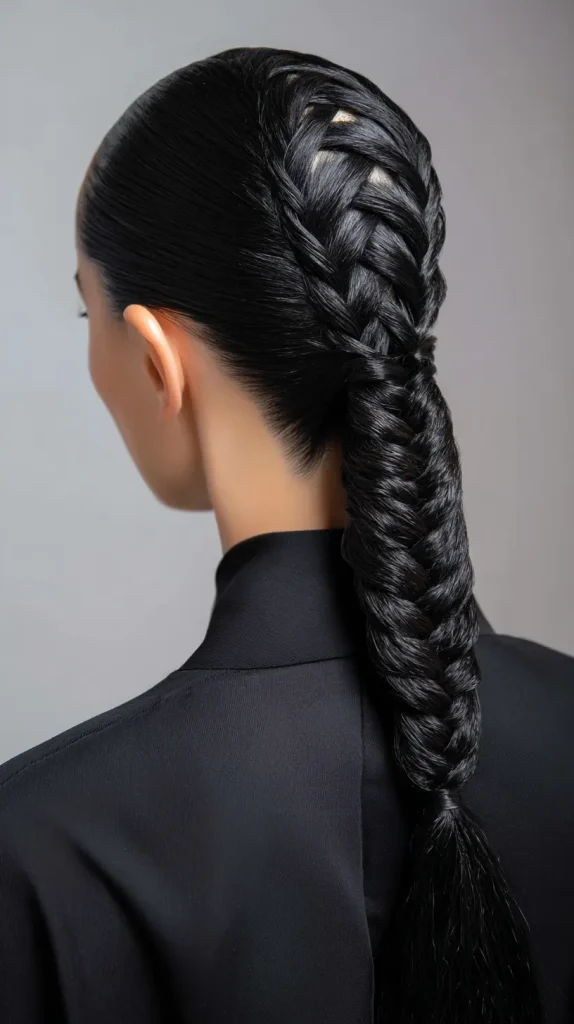 Sleek Braided Ponytail