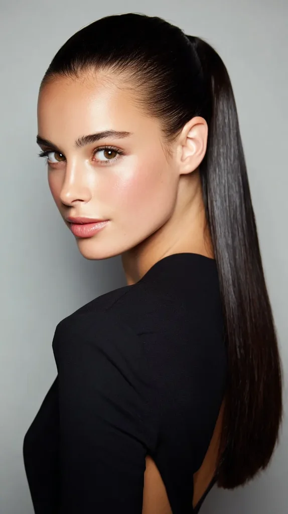 Sleek Low Ponytail