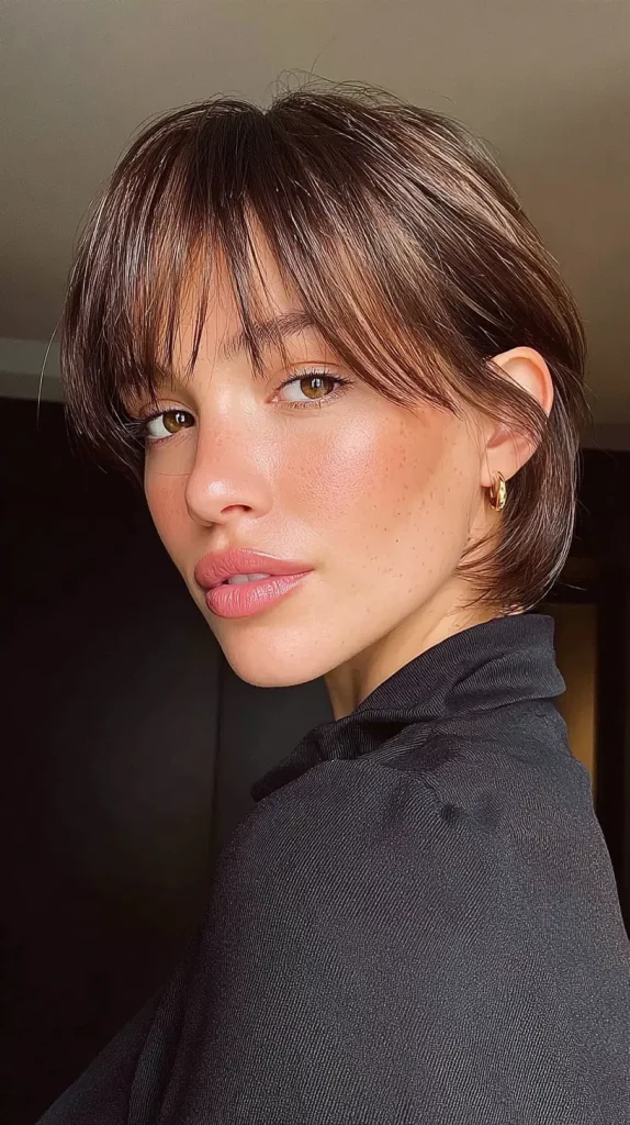 Sleek Short Side Bangs