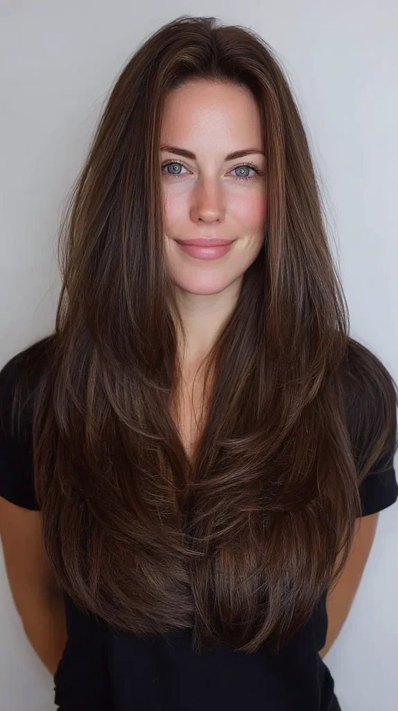 Sleek V Cut with Subtle Layers