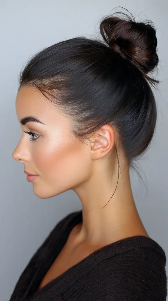 Slick Back Bun with Baby Hairs