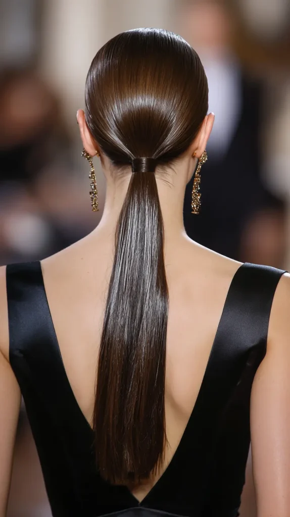 Slicked-Back Hair