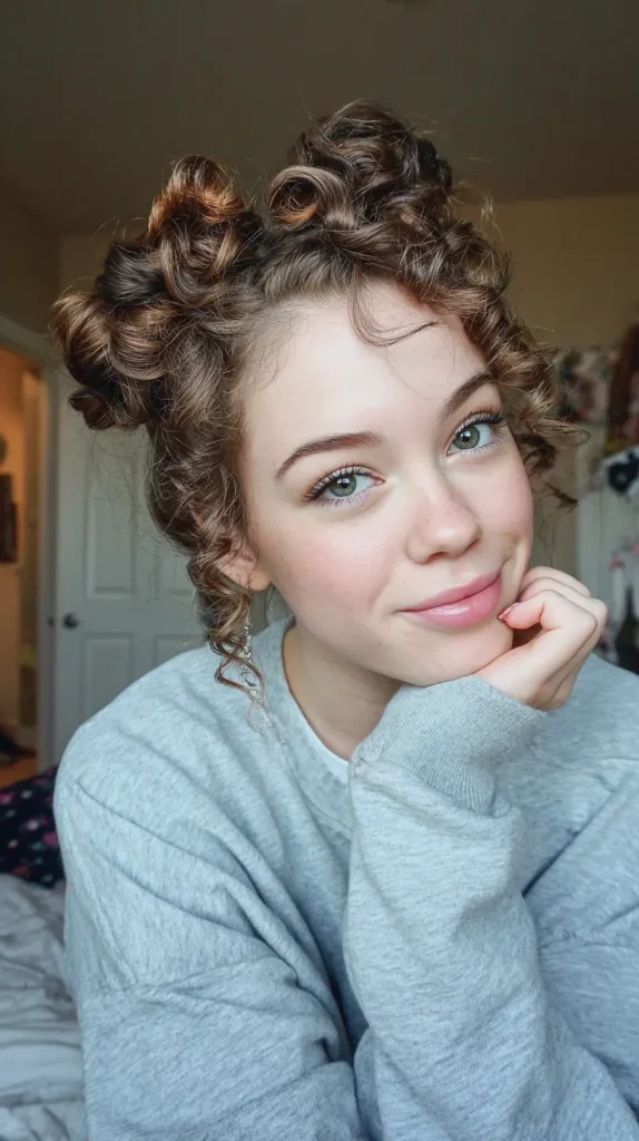 Sock Bun Curls