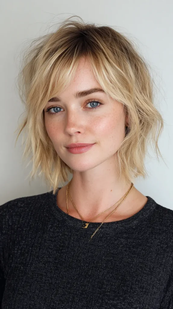  Soft Choppy Bob for Fine Hair