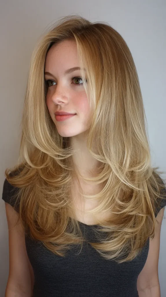 Soft Layers for Fine Hair