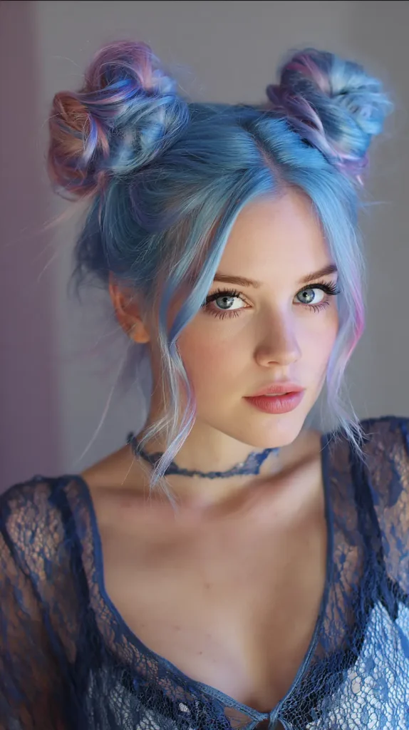 Space Buns with Colored Extensions