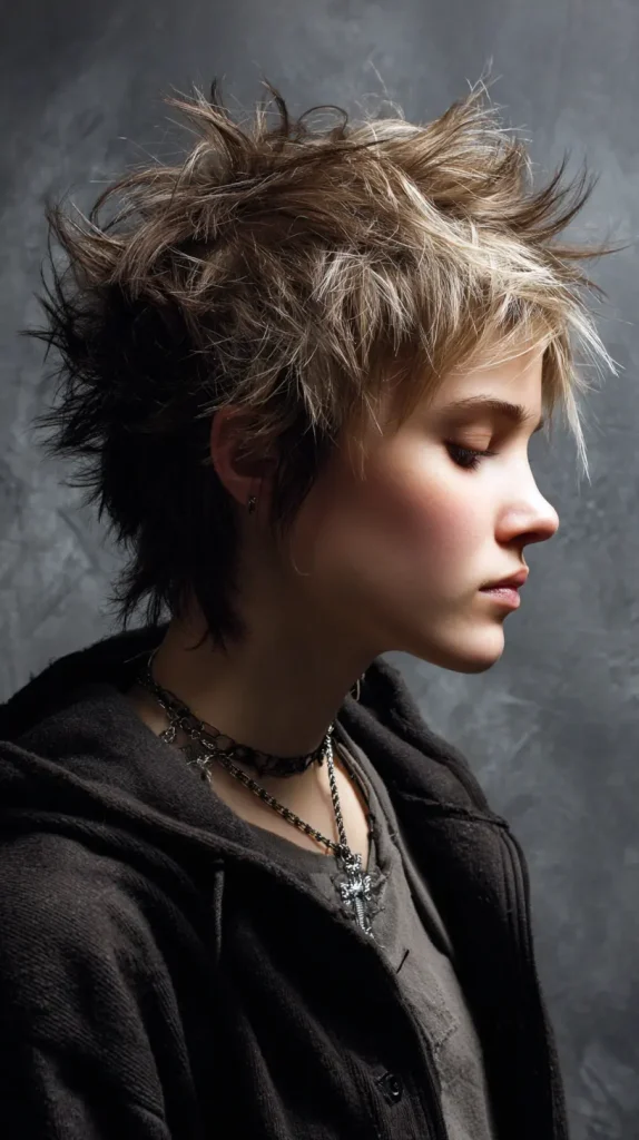 Spiky Choppy Short Hair