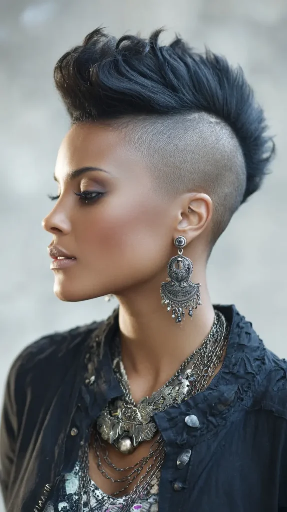 Straight Mohawk-Inspired Style