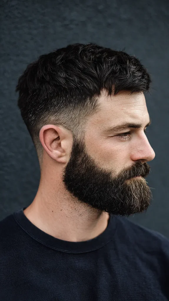Tapered Two Block Haircut Men