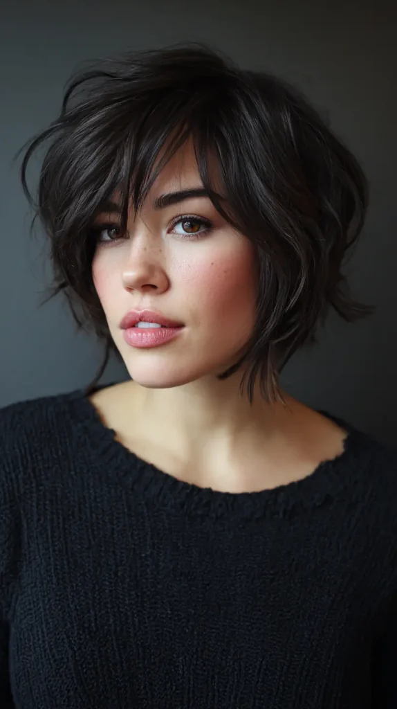 Textured Bob with Side Part