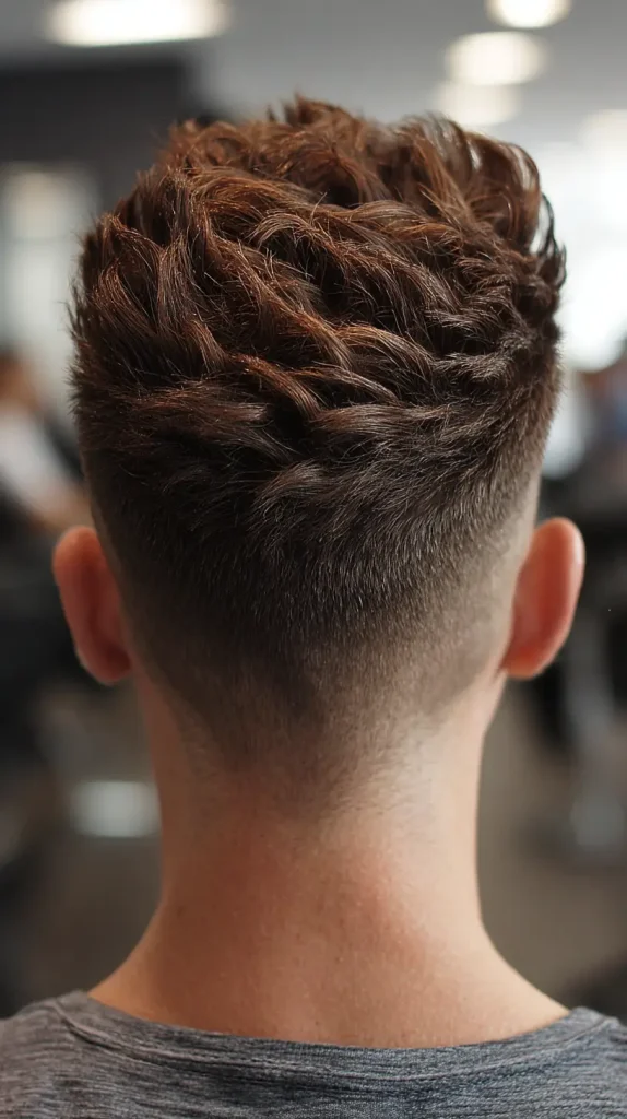  Textured Mohawk Fade