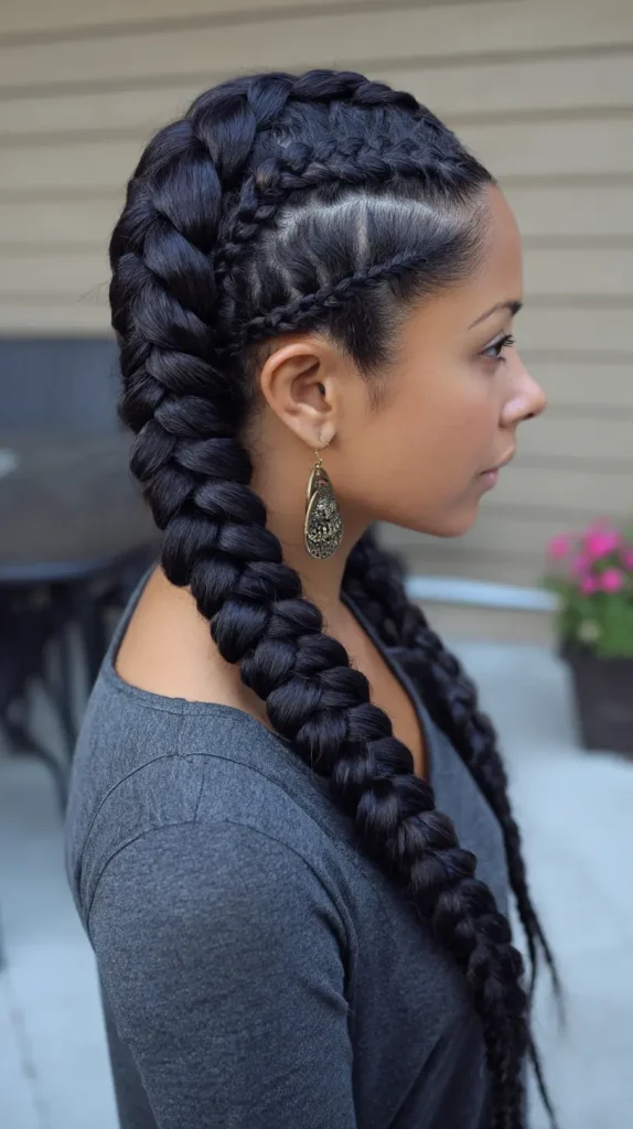 Thick Feed-in Braids